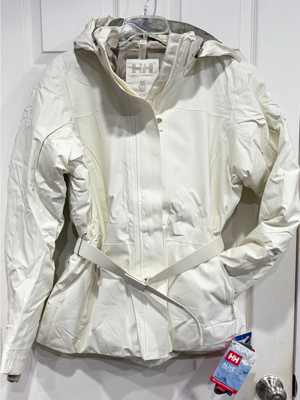 Helly Hansen Women's XL Cortina PrimaLoft Ski Jacket Snow White NWT Snowboarding